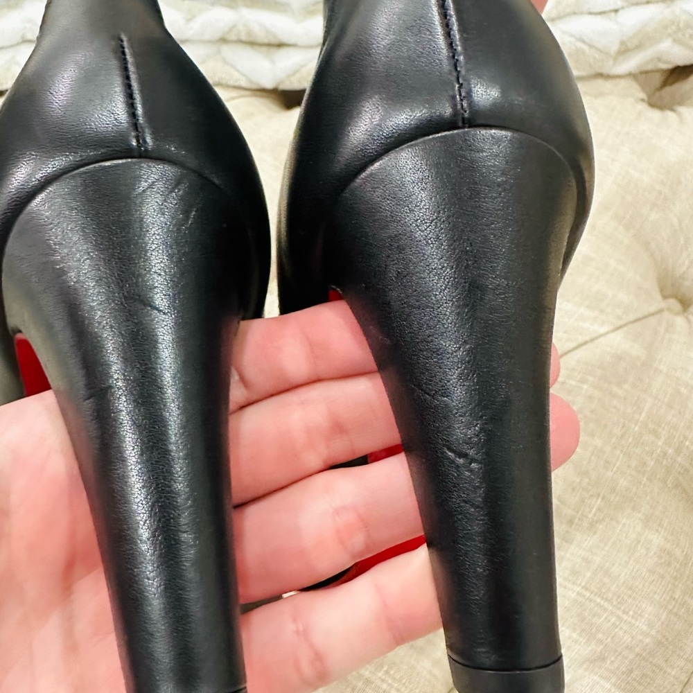 Christian Louboutin 85mm Santigag calf leather chelsea boots size 37.5 - Picture 7 of 11